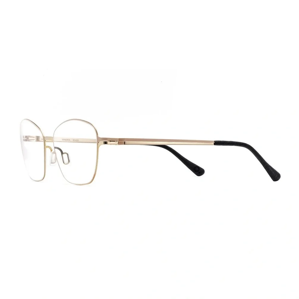 NWT Etnia Barcelona MINERVA Gold Round 54mm Eyeglasses